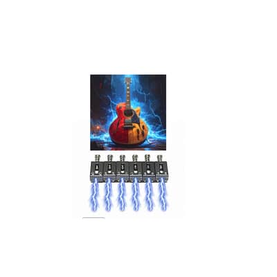 Graph Tech Ghost Piezo Electric to Acoustic Saddles Strat / Tele-Style Piezo Pickups 6-String Black image 3