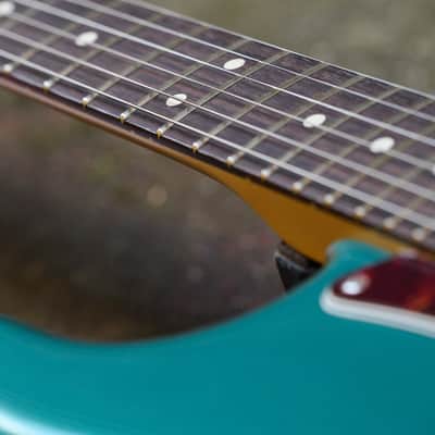 Fender American Professional Classic Stratocaster® - Faded Sherwood Green Metallic image 12
