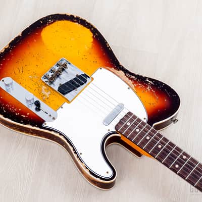 2023 Fender Custom Shop Limited Edition ‘59 Telecaster Custom Super Heavy Relic Sunburst image 10