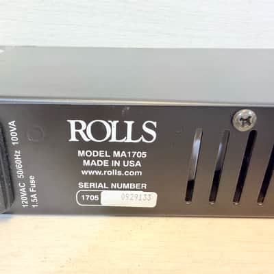 Rolls MA1705 70V Mixer Amplifier – 70W Rackmount Commercial Paging / Installed Audio Amp 2000's image 15