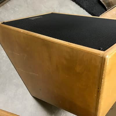 Used CGM 2 Passive Floor Monitors Pair of Speakers 200 watts Wood Outside Cover Set of 2 ARM-112H-1 Link Outputs image 2