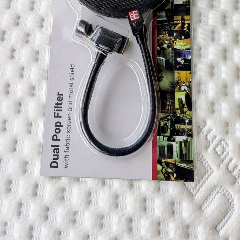 2010s sE Electronics Dual Pro Metal/Fabric Mic Pop Filter Black