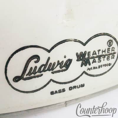 *Ludwig 22" Bass Drum Heads Vintage 60s Cloud Script Logo 2x Set Batter/Resonant image 2