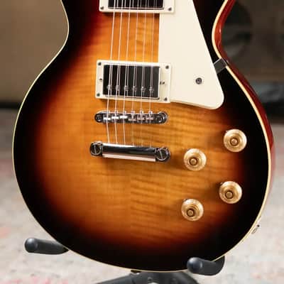 Epiphone Les Paul Standard 50s Figured Electric Guitar - Bourbon Burst with Gig Bag image 3