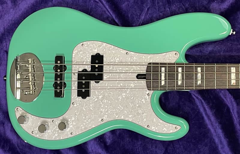 Lakland Skyline 44-64 Custom, Seafoam Green w/ Rosewood *1.5" Nut / Thin Neck Specs *IN STOCK* image 1