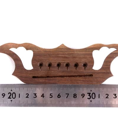 Rosewood Acoustic Guitar Bridge 6 String Replacement Saddle Bridge for Guitar Repair & Restoration image 3