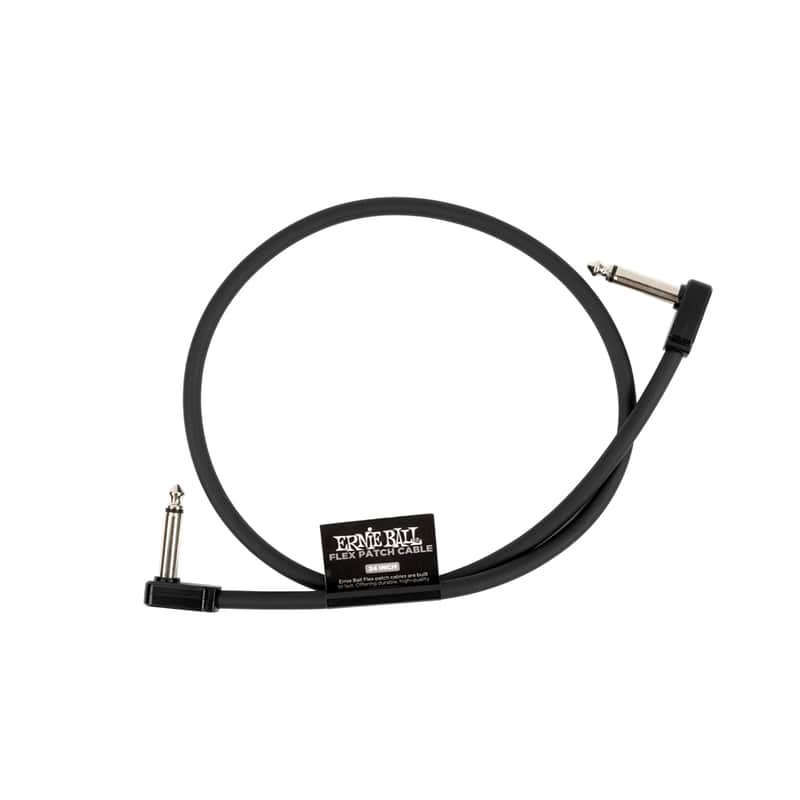 Ernie Ball 6442 Flex Patch Cable Black 60 Cm image 1