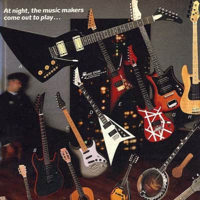 1980's Cort Black & Red Electric Guitar w/ Jackson Style Headstock #43829 image 24