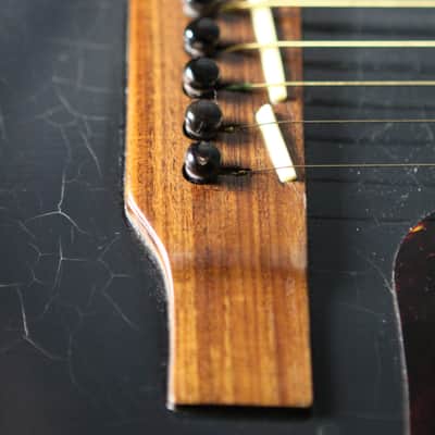 Gibson Southern Jumbo Banner Headstock 1942-45 Black (refin) w/OHSC image 8