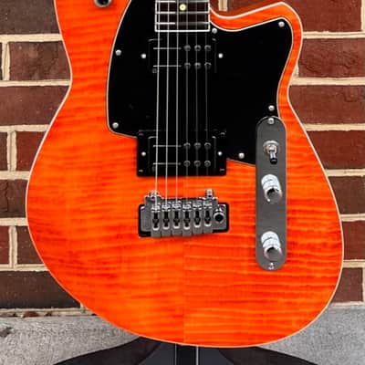 Reverend Reeves Gabrels Signature Model, Satin Orange Flame Maple, Roasted Maple Neck, Ebony FB image 2