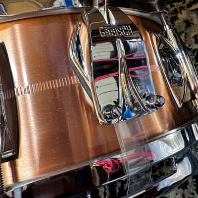 Gretsch G4160C2 USA Custom Copper 5x14" Snare Drum - Copper image 3