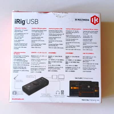 IK Multimedia iRig USB USB-C Audio Interface 2023 - Present - Black image 2