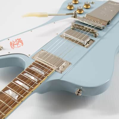 Epiphone 1963 Firebird V Electric Guitar - Frost Blue image 6
