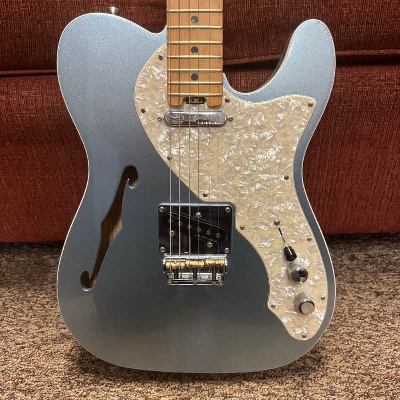 Fender American Elite Telecaster Thinline w/ Maple Fretboard 2015 Mystic Ice Blue