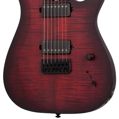 Schecter Sunset-7 Extreme Scarlet Burst image 1
