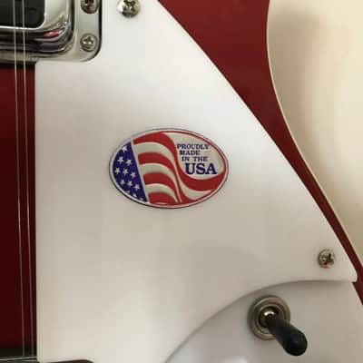 For Rickenbacker Guitars, ‘Proudly made in the USA’ sticker label - Foil image 2