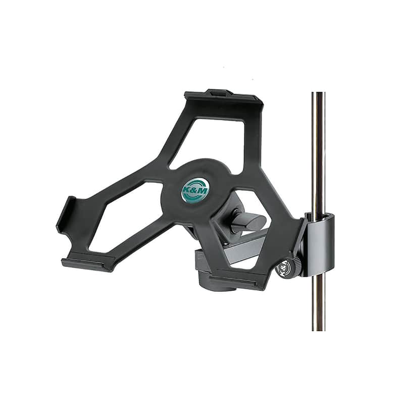 K&M 19722 Clamp-On Mic Stand iPad 2 Holder image 1