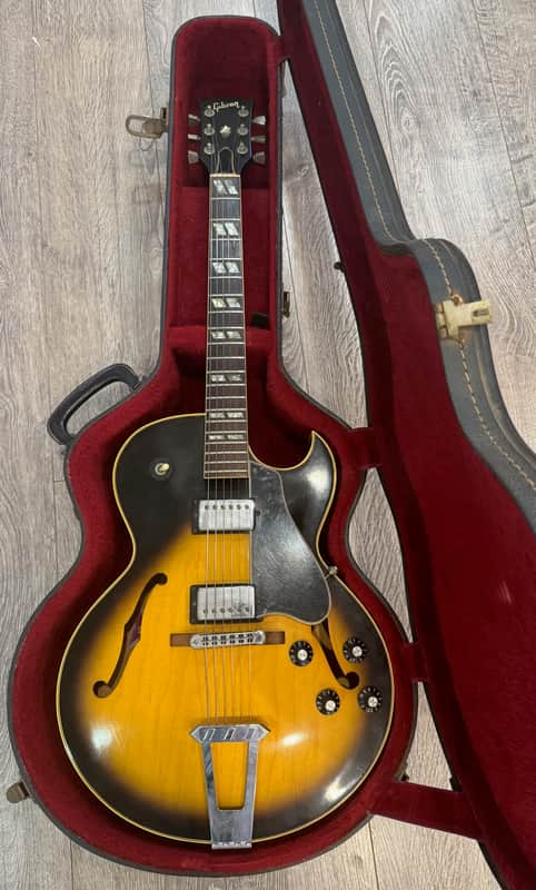 Gibson ES-175D Vintage Hollowbody Electric Guitar Sunburst w/ Original Gibson Case – Early 1970s image 1
