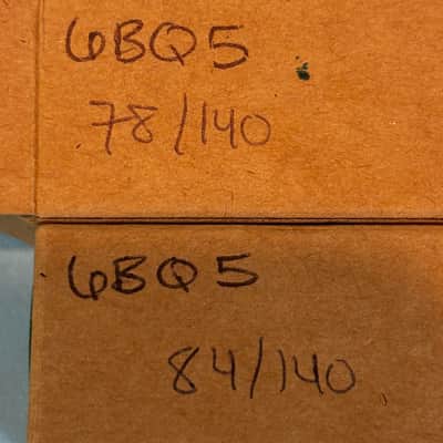 1960s Amperex EL84 6BQ5 x2 Matched Pair Vintage Holland Gray Plate D Getter!T461 image 6