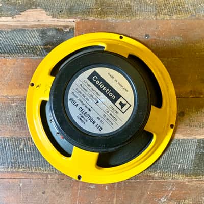 Celestion G12/50 c 1975 Yellow original vintage 50 watt black-back g12m marshall orange image 1