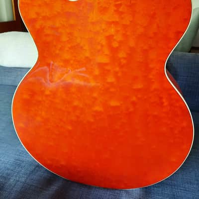 1989 Gretsch 6120W Nashville Chet Atkins Western Orange w/ FilterTrons & Case image 5