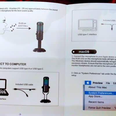 JARO  Soundlab Condenser Microphone J100- CS with USB -C 2025 - Black image 10