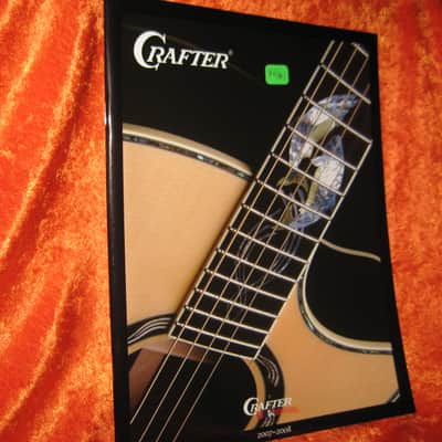 Crafter Acoustic Guitar Catalog Mint From 2007 39 Pages w/ Price List and Special Flyer image 1