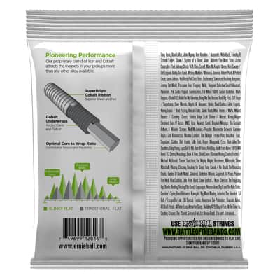 Ernie Ball 5-String Slinky Flatwound Electric Bass Strings - 45-130 Gauge image 2
