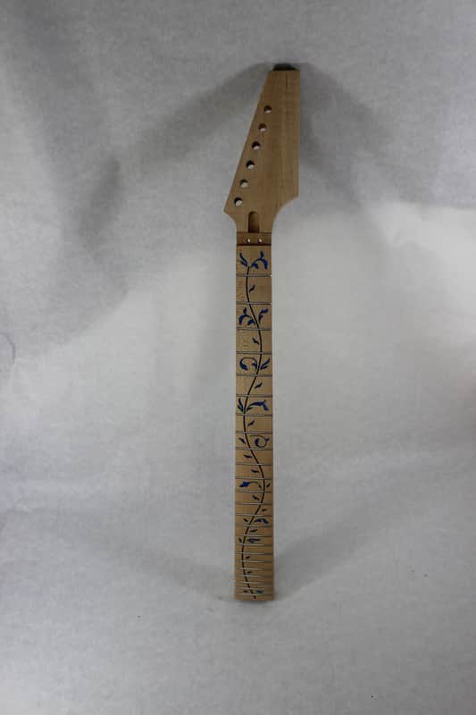 Blue Vine Neck- Fits Ibanez (tm) AANJ Heel RG550 560 570 Jem J1525 image 1