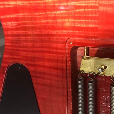 Hamer Californian Elite Flamed Maple 1992 - Salmon Blush Transparent image 11