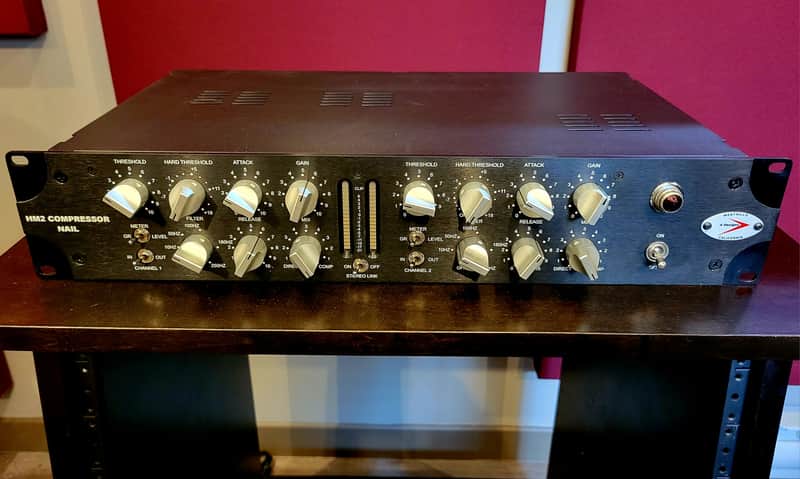 A-Designs Audio HM2 Nail Dual-Channel Compressor Limiter 2010s - Black image 1
