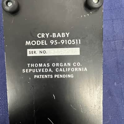 Thomas Organ Cry Baby Model 95-910511 Wah Guitar Pedal for Parts or Repair image 7