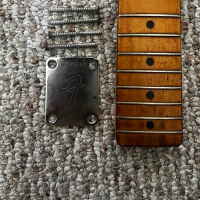 1968 Fender Telecaster Maple Neck– FEB 3 1968 B Width – w/ Neck Plate & Screws image 2
