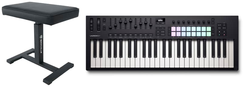 Novation LAUNCHKEY 49 MK4 49-Key USB MIDI Ableton Live Keyboard Controller+Bench image 1