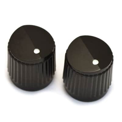 PK-3255-023 (2) Black Bevel Top Knobs for Guitar or Bass Steinberger Style