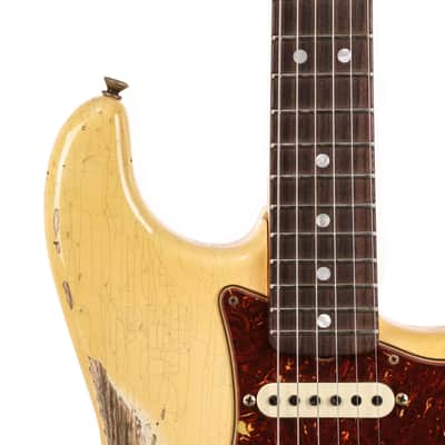 Fender Custom Shop 1969 Stratocaster Heavy Relic Guitar - Aged Vintage White - CHUCKSCLUSIVE - #R123333 image 8