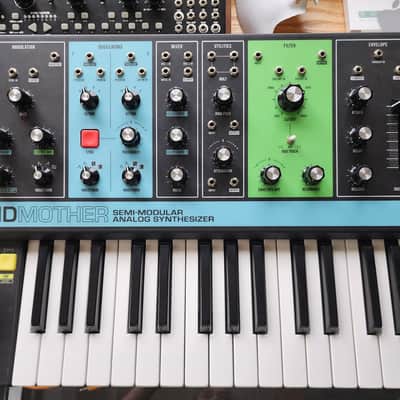 Moog Grandmother 32-Key Semi-Modular Analog Synthesizer 2018 - Present - Black / Multi-Colored Panel