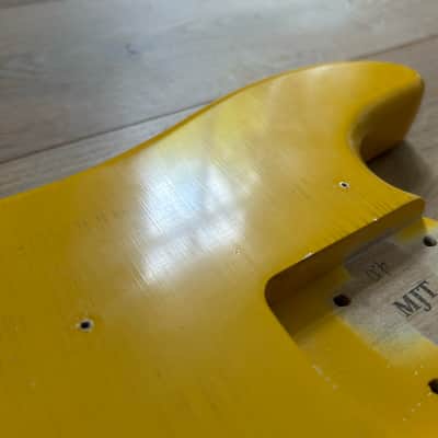 Fender (MJT) Precision Bass Body (2025) - Vintage Aged Competition Orange image 9