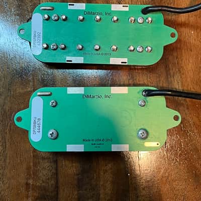 DiMarzio DP707BK/DP708BK Liquifire/Crunch Lab 7-String Humbucker Set 2010s - Black image 3