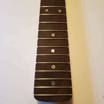 Left Handed 22 Fret Strat Style 25.5" Guitar Neck | Canadian Maple | Rosewood Fretboard | Bone Nut image 4