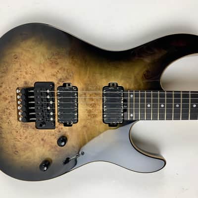 ESP E-II SN-II Nebula Black Burst Burled Maple Electric Guitar + Hard Case B-Stock Made in Japan image 6