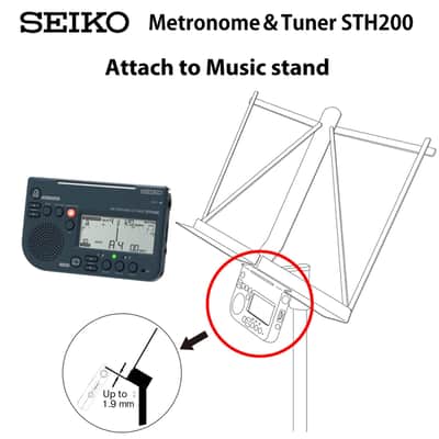 Seiko STH200 Metronome & Chromatic Tuner Blue image 2