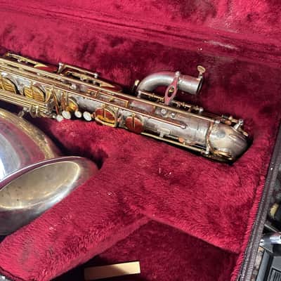 Jupiter JBS-893 Baritone Sax 2001 - Silver plated image 5
