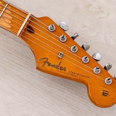 1999 Fender American Vintage ‘57 Stratocaster Sunburst Relic w/ Custom Shop Pickups, Tweed Case image 4