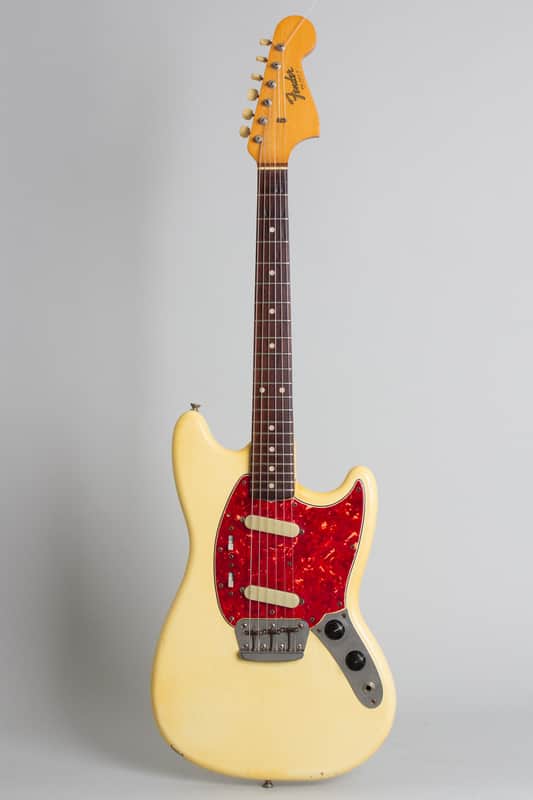 Fender  Duo-Sonic II Solid Body Electric Guitar (1965), ser. #L78307, original tan hard shell case. image 1