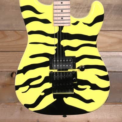 ESP LTD George Lynch GL-200MT Electric Guitar  Yellow W/ Tiger Graphic image 1