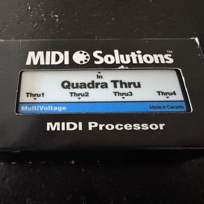 **LIKE NEW-IN BOX-ONE OWNER** MIDI Solutions Quadra Thru 4 Output MIDI Thru Box image 1