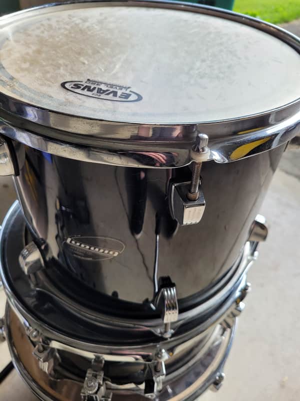 Ludwig Accent CS Custom Drum Rack Tom Black 12" image 1