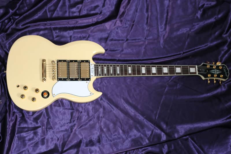▽値下げ▼Epiphone G-400 Les Paul Custom 1961 Epiphone G-400 1961 Les Paul SG Custom 2004 Vintage White | Reverb