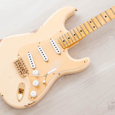 2023 Fender Custom Shop Limited Edition ‘55 Bone Tone Stratocaster Relic Aged Honey Blonde, Mary Kaye w/ Case, CoA image 1